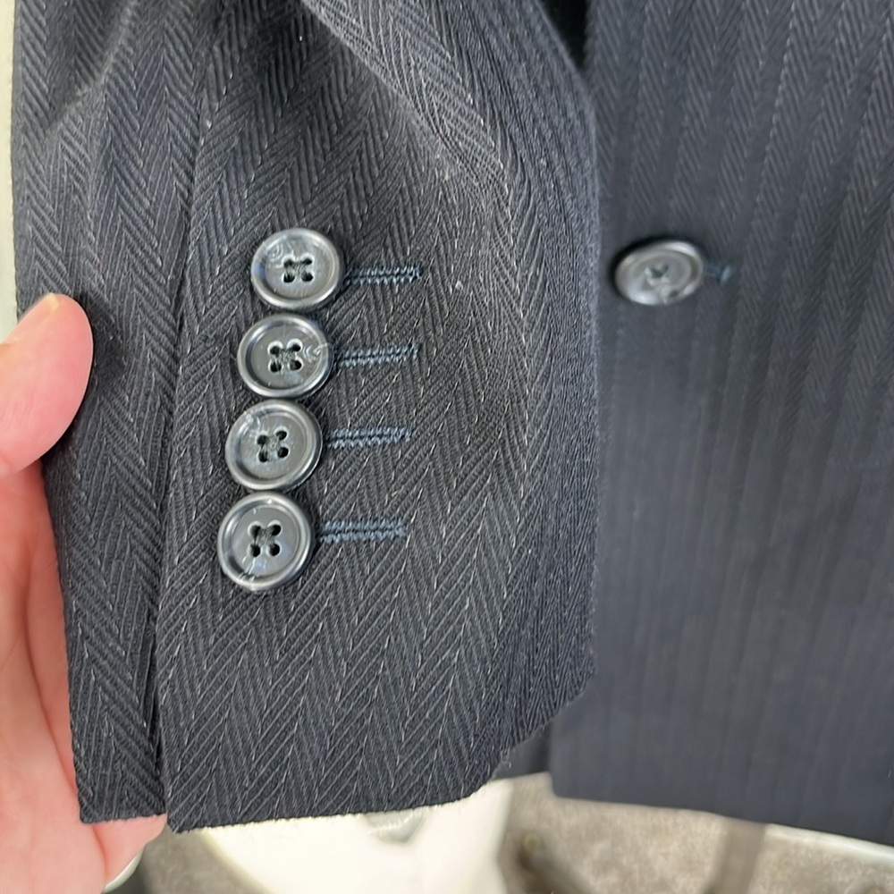 Gianfranco Ferre Textured Striped Double Breasted Suit - Picture 4 of 13